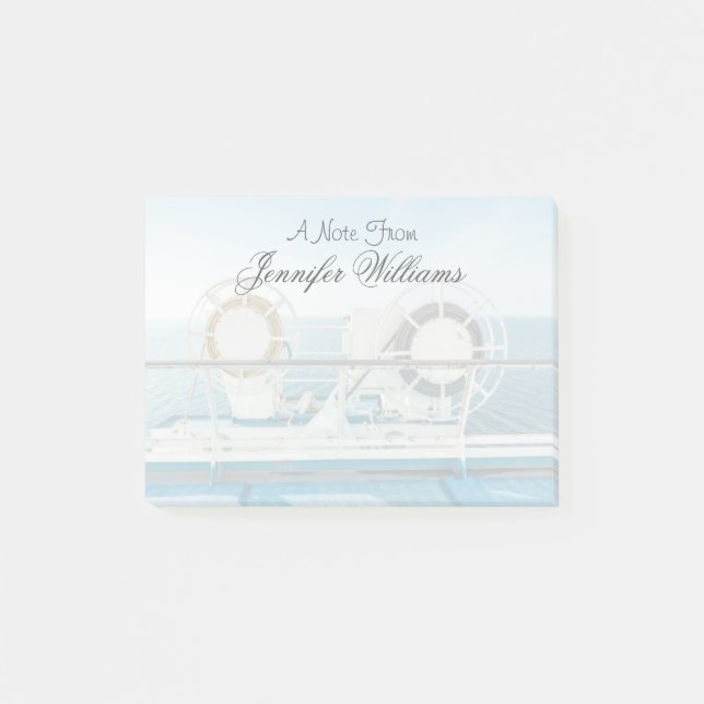 Railing Of A Cruise Ship Post-it Notes (Front)