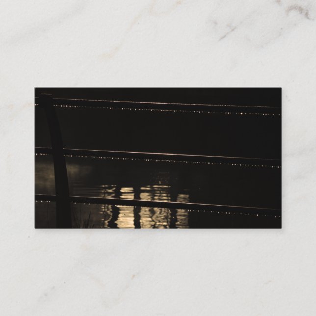 Railings and water drops business card (Front)