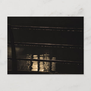 Railings and water drops postcard