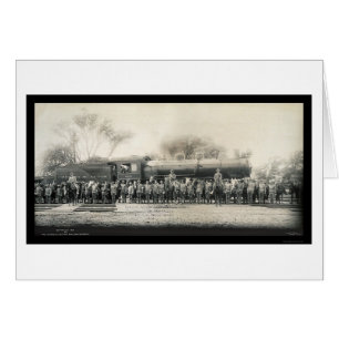 Railroad & Cavalry Photo 1907
