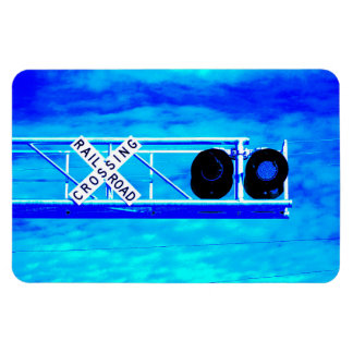Railroad Crossing Flashers with Blue Lights Magnet