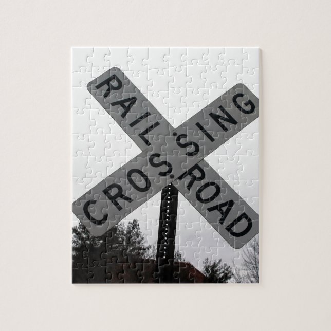 Railroad Crossing Jigsaw Puzzle (Vertical)