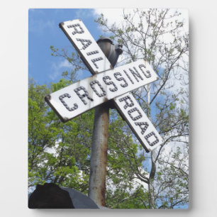 Railroad Crossing Plaque