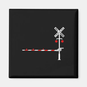 Railroad Crossing Rrier Sign Halloween Costume Diy Magnet
