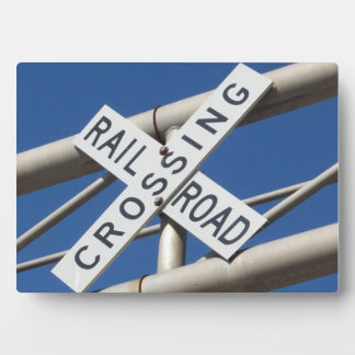 Railroad Crossing Sign Plaque