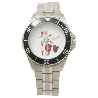 Railroad Crossing Signal Gate Wrist Watch