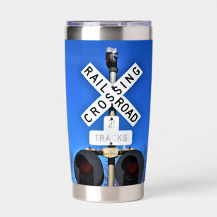 Railroad Crossing With Mechanical Bell Insulated Tumbler