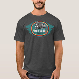 Railroad Fanatic Steam Locomotive T-Shirt