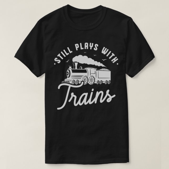 Railroad Gifts for a RC Train Fan 5 T-Shirt (Design Front)