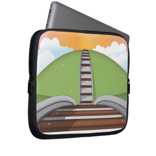 Railroad Laptop Sleeve (Front Right)