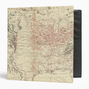 Railroad map US Binder