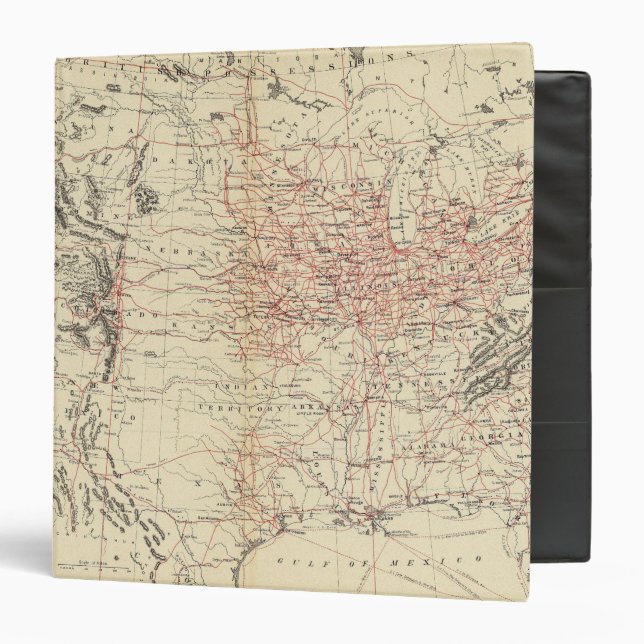 Railroad map US Binder (Front/Inside)