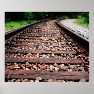 Railroad Tracks Poster