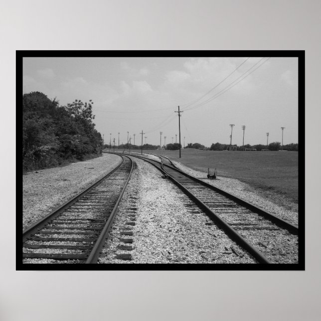 railroad tracks poster (Front)