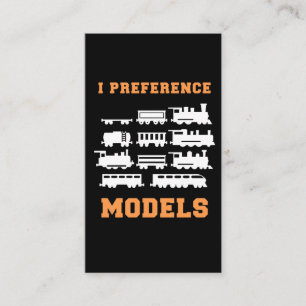 Railroad Train Lover I preference Models Business Card