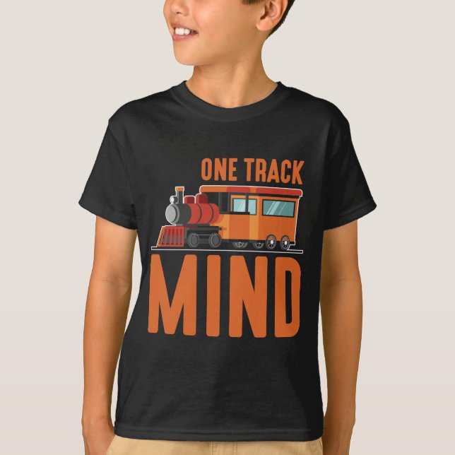 Railroad Train Lover Locomotive steam engine T-Shirt (Front)