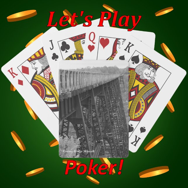 Railroad Train Trussel Kinzua Bridge Skywalk Playing Cards (Creator Uploaded)