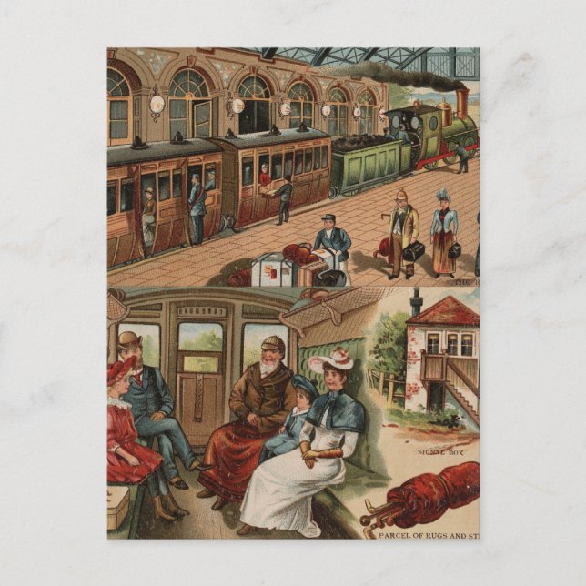 Railroad Travel Postcard (Front)