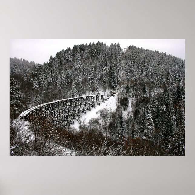 Railroad Trestle at Cloudcroft New Mexico Poster (Front)