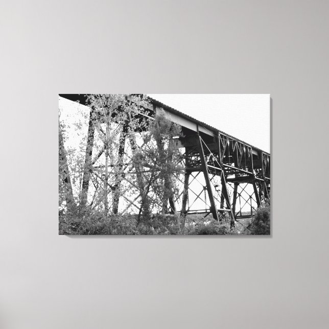 Railroad Trestle  Canvas Print (Front)