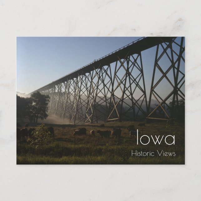 Railroad Viaduct Postcard (Front)