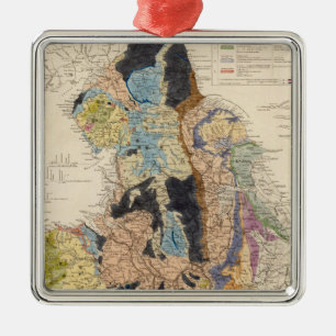 Railroads in England Metal Ornament