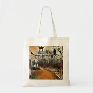 Rail's End Cemetary Budget Tote Bag