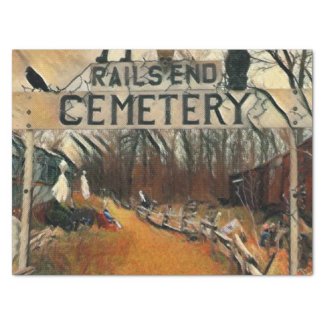 Rail's End Cemetary Small Tissue Paper