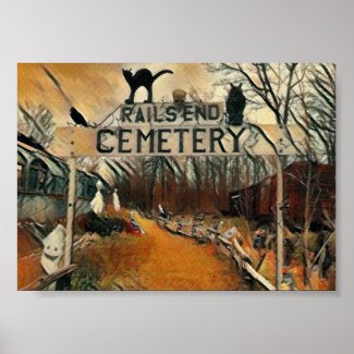 Rail's End Cemetary Value Poster Paper (Matte)