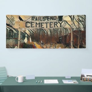 Rail's End Cemetery 2.5' x 6' Indoor Banner