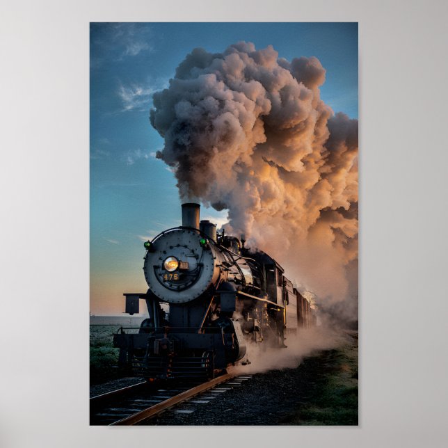 Rails of Reminiscence: Vintage Train Poster (Front)