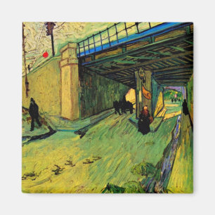 Railway Bridge over Montmajour by Vincent van Gogh Magnet