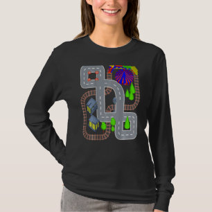 Railway & Car Play Mat Massage Back T-Shirt