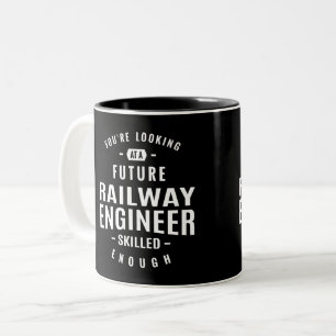 Railway Engineer Two-Tone Coffee Mug