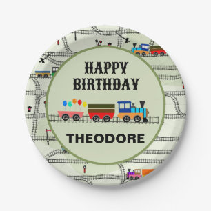 Railway Kids Trains & Tracks  Paper Plates