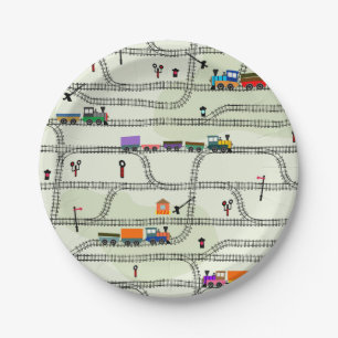 Railway Paper Plate