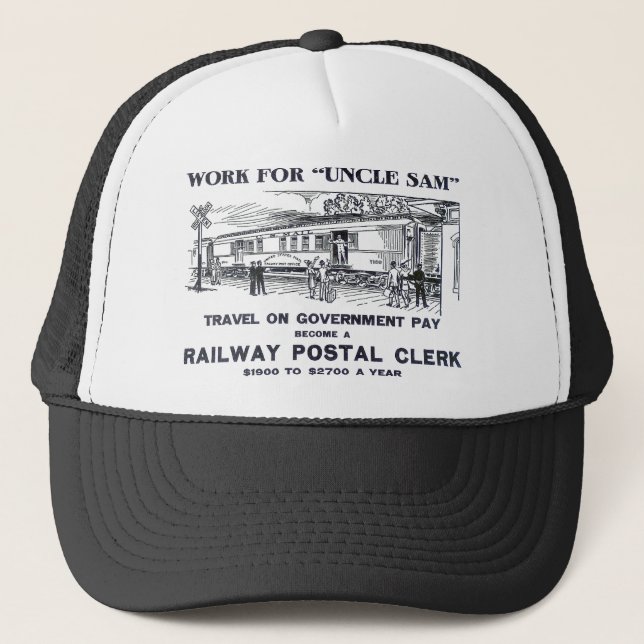 Railway Postal Clerk 1926 Trucker Hat (Front)