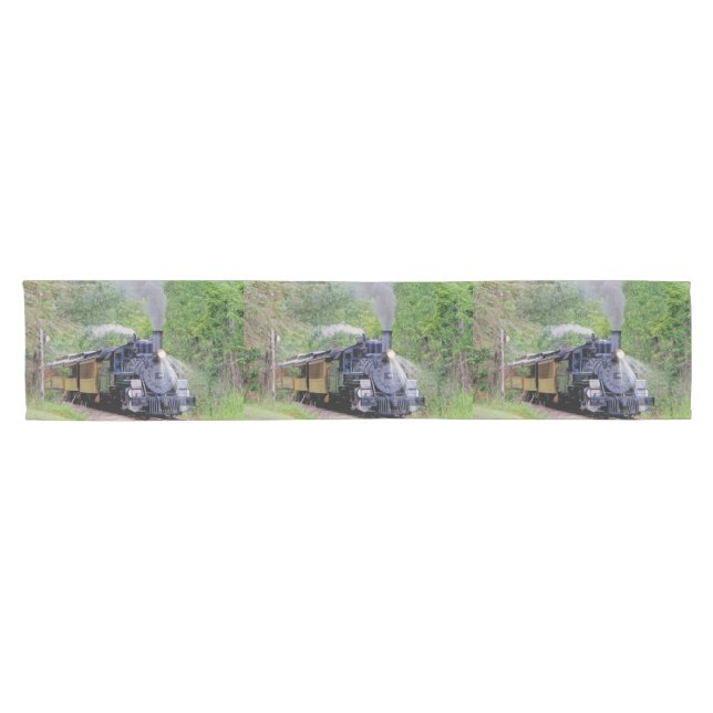 Railway Steam Train for Trainspotters Art II Short Table Runner (Horizontal)
