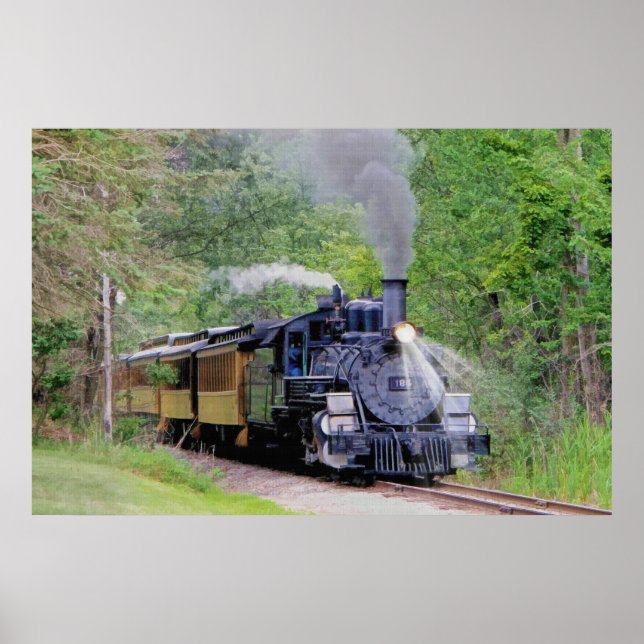 Railway Steam Train for Trainspotters Art III Poster (Front)