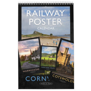 Railway Style Poster Calendar 2023