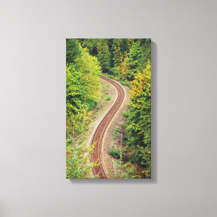 Railway tracks print canvas