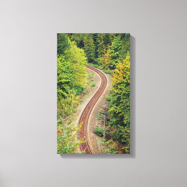 Railway tracks print canvas (Front)