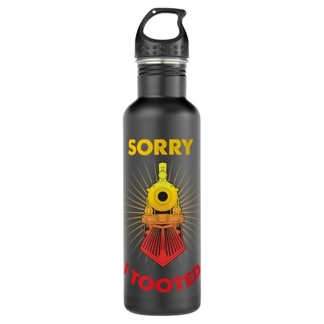 Railway Train Sorry I Tooted Train Driver Locomoti 710 Ml Water Bottle (Front)