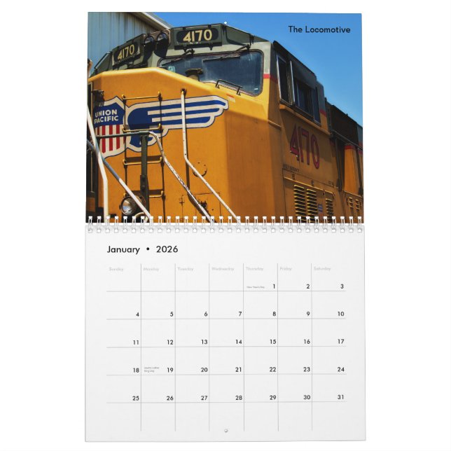 Railways 2012 calendar (Jan 2026)