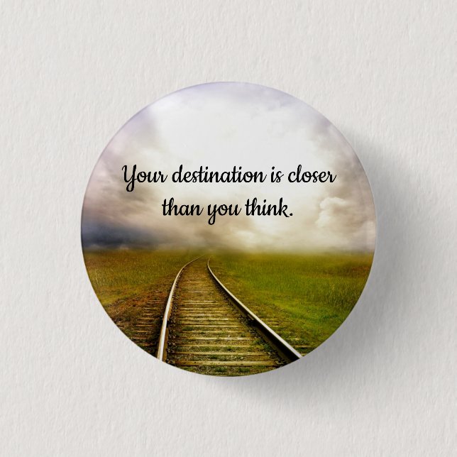 Railways of life 1 inch round button (Front)