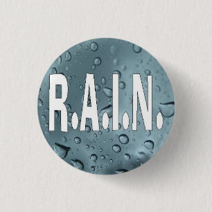 RAIN 1 INCH ROUND BUTTON