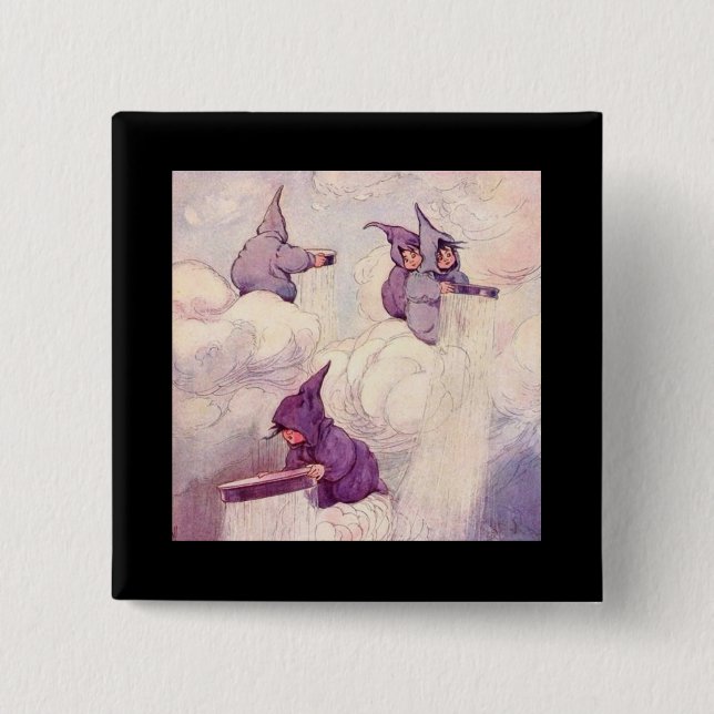rain 2 inch square button (Front)
