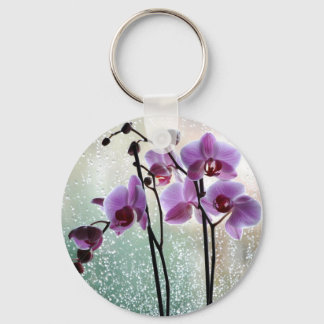 rain and orchids keychain