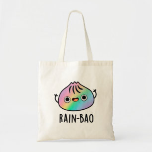 Rain-bao Funny Rainbow Dimsum Bao Pun Tote Bag