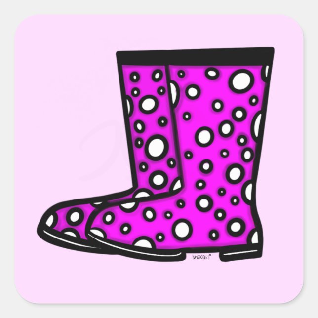 Rain Boots Sticker (Front)